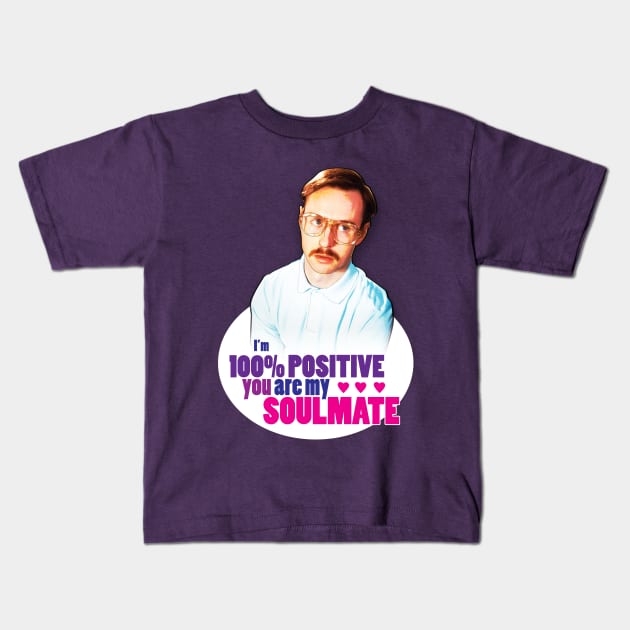 Kip Dynamite Soulmate Kids T-Shirt by CoolDojoBro